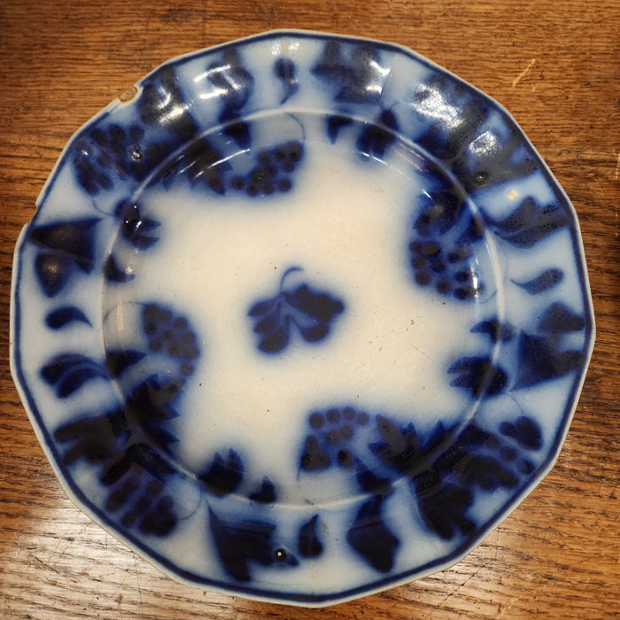 AS FOUND ENGLISH EARLY 19TH CENTURY FLOW BLUE PLATE