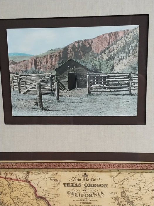 NEW MAP OF TEXAS OREGON AND CALIFORNIA BY MITCHELL AND ELLIOT PORTER