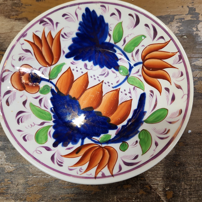 GAUDY DUTCH ENGLISH CUP AND SAUCER