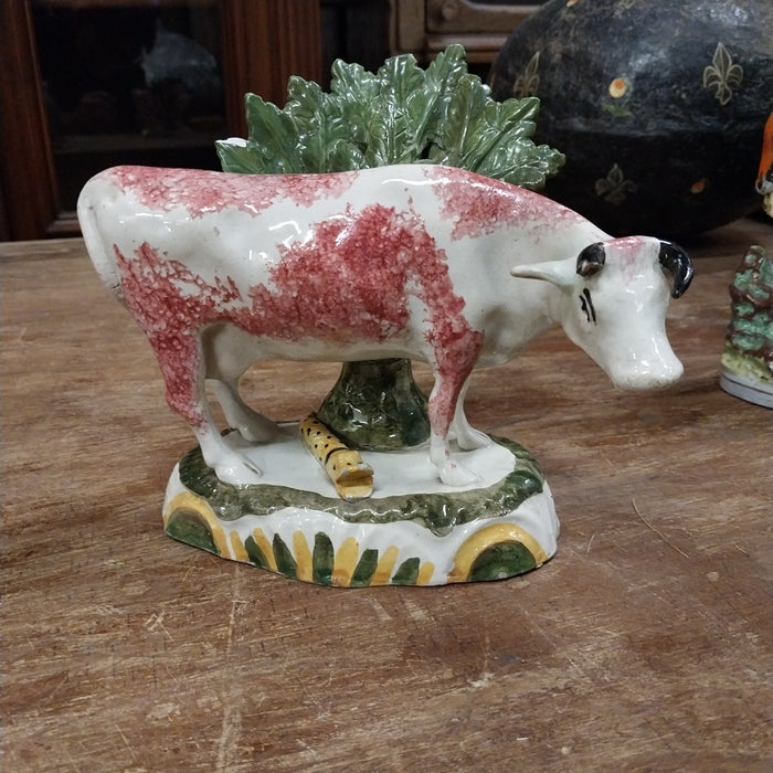 STAFFORDSHIRE MILKING COW CREAMER - AS FOUND