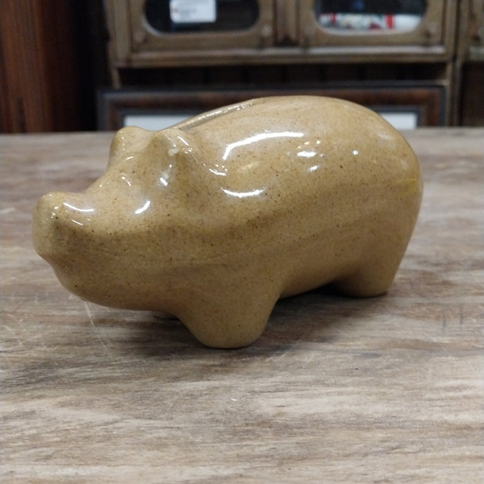 SMALL POTTERY PIG BANK