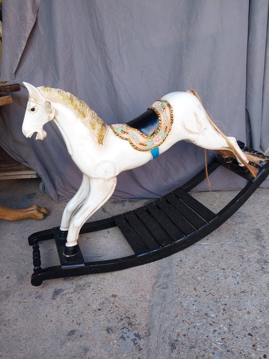 WOOD ROCKING HORSE