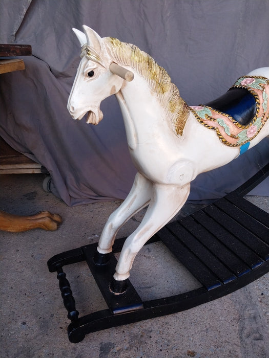 WOOD ROCKING HORSE