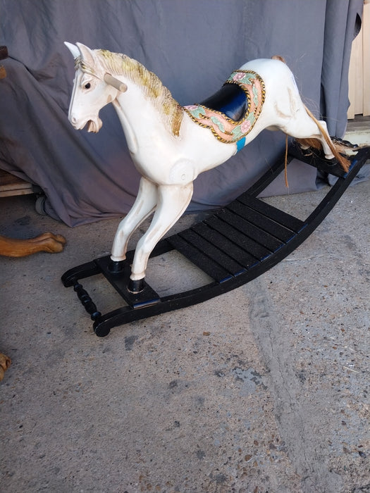WOOD ROCKING HORSE