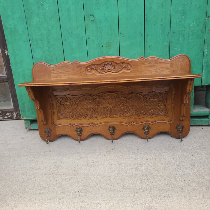 LIGHT OAK WALL SHELF