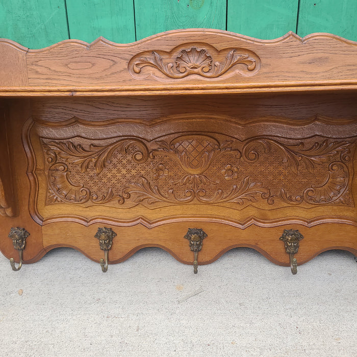 LIGHT OAK WALL SHELF