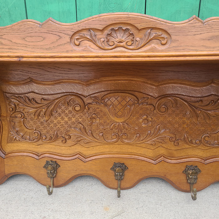 LIGHT OAK WALL SHELF