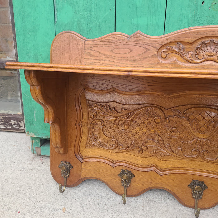 LIGHT OAK WALL SHELF