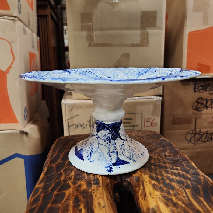 BLUE AND WHITE PORCELAIN COMPOTE