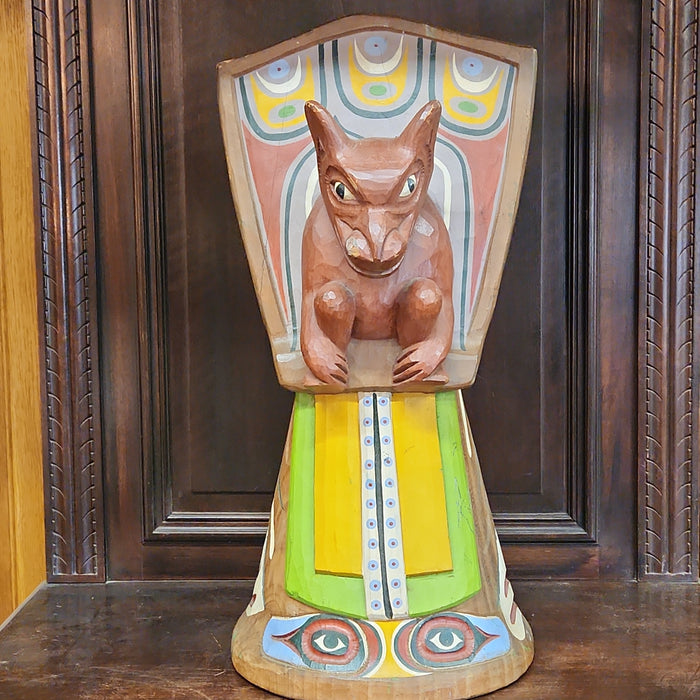 CARVED WOOD TOTEM