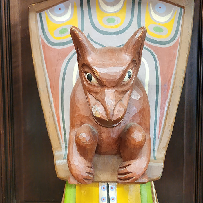 CARVED WOOD TOTEM