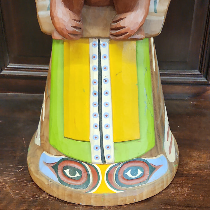 CARVED WOOD TOTEM