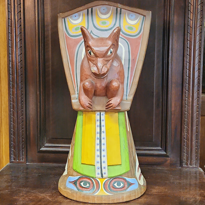 CARVED WOOD TOTEM