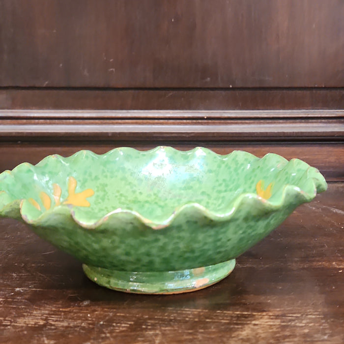 REDWARE ANTELOPE DISH