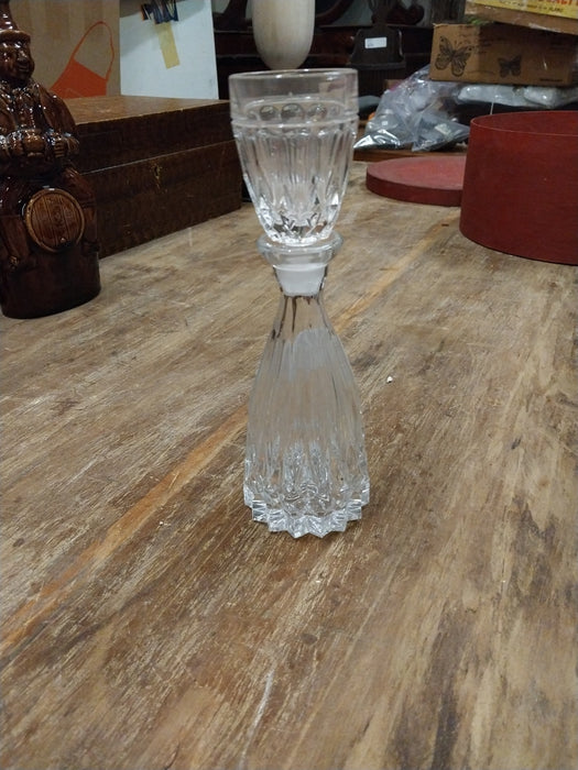 CRYSTAL CORDIAL DECANTER WITH CUP STOPPER