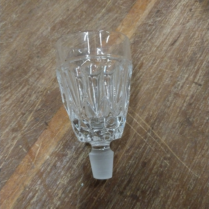 CRYSTAL CORDIAL DECANTER WITH CUP STOPPER