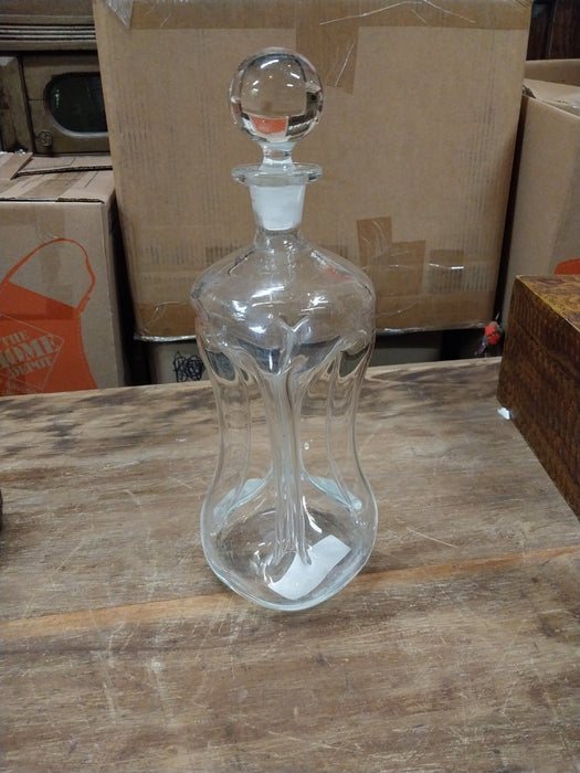 SHAPED GLASS DECANTER