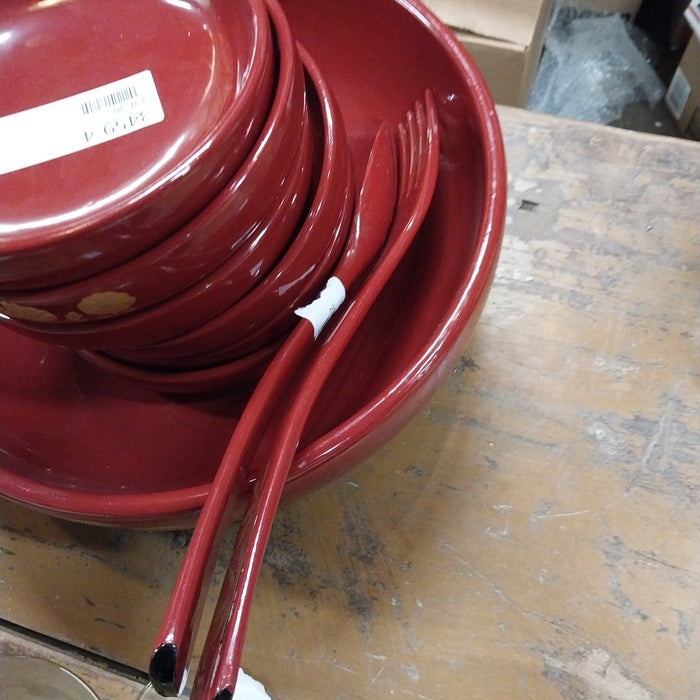 7 PIECE ASIAN SALAD BOWL SET