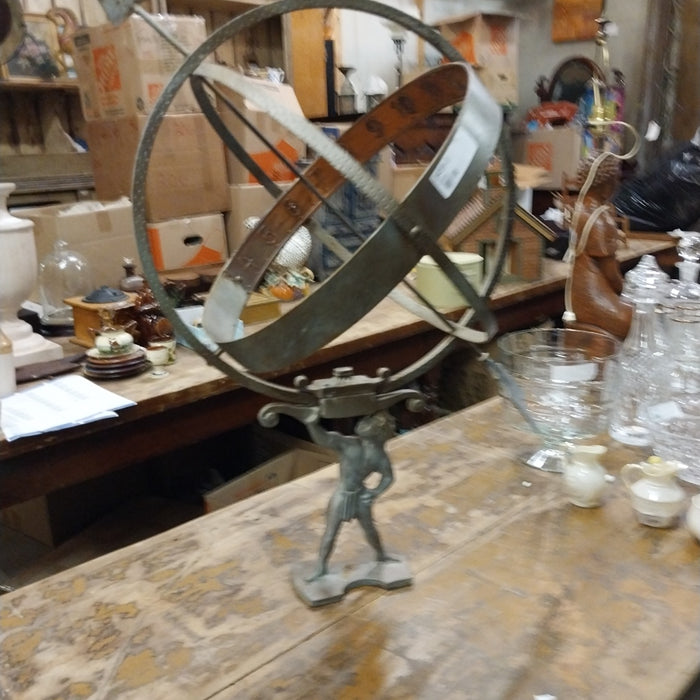 ALUMINUM ARMILLARY SPHERE