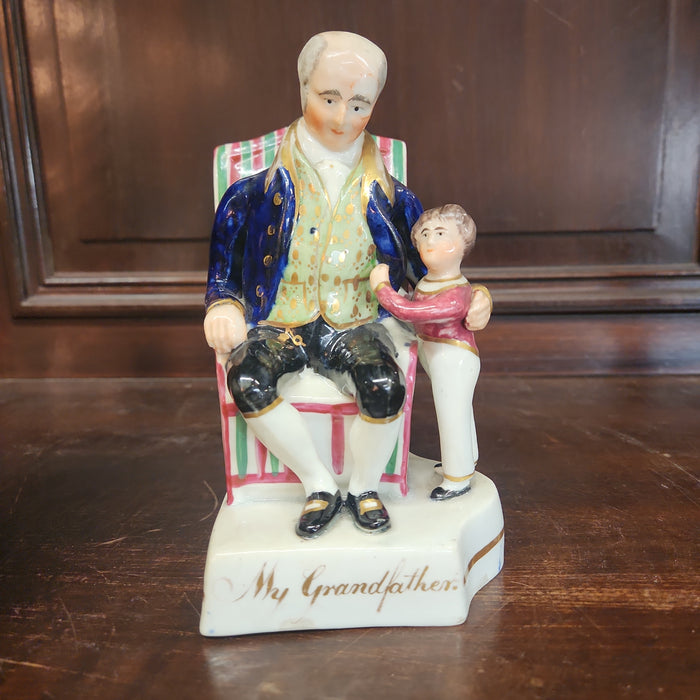 PAIR OF MY GRANDPARENTS STAFFORDSHIRE AS FOUND