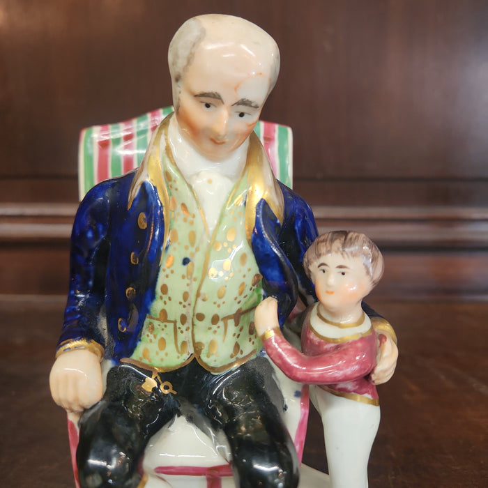 PAIR OF MY GRANDPARENTS STAFFORDSHIRE AS FOUND