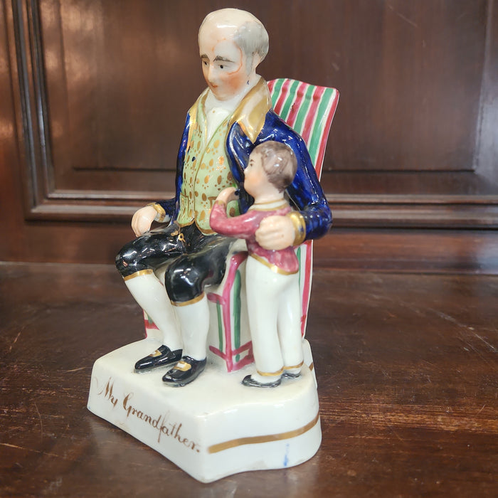 PAIR OF MY GRANDPARENTS STAFFORDSHIRE AS FOUND