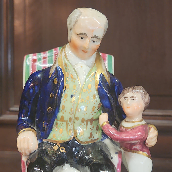 PAIR OF MY GRANDPARENTS STAFFORDSHIRE AS FOUND