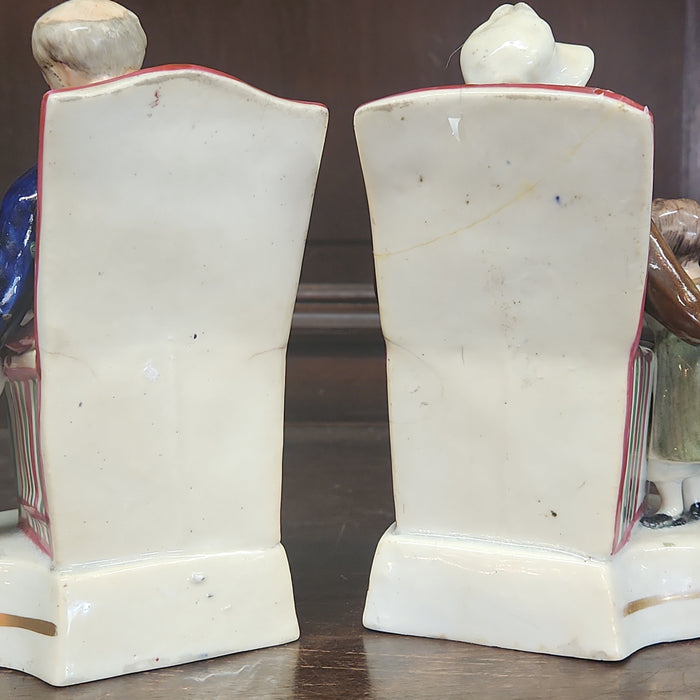 PAIR OF MY GRANDPARENTS STAFFORDSHIRE AS FOUND