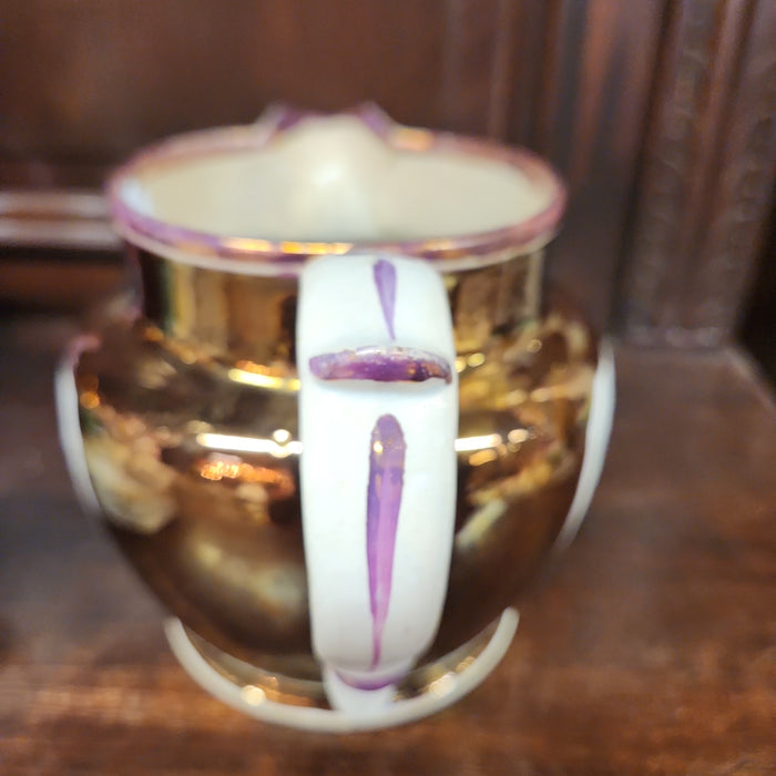 LARGE LUSTER PITCHER WITH FAMILY