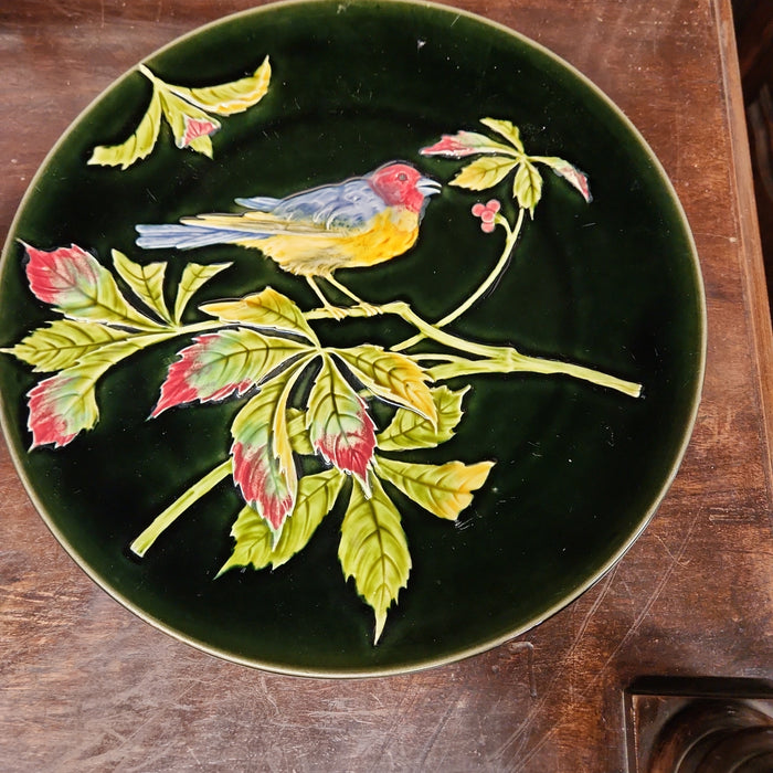 MAJOLICA BIRD PLATE