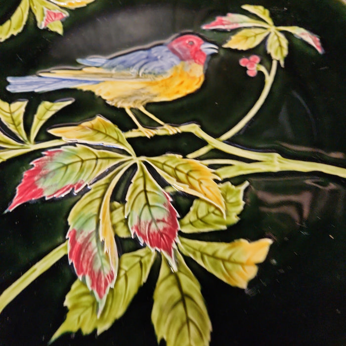 MAJOLICA BIRD PLATE