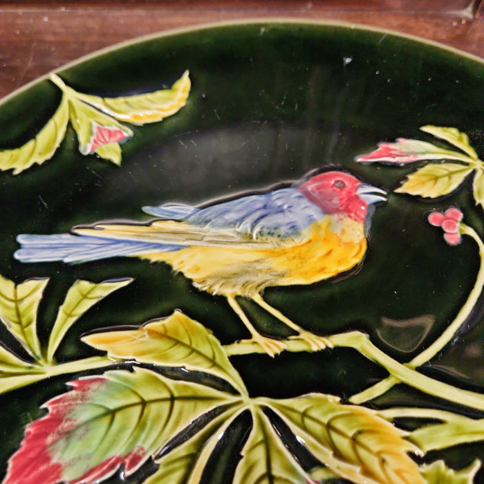 MAJOLICA BIRD PLATE