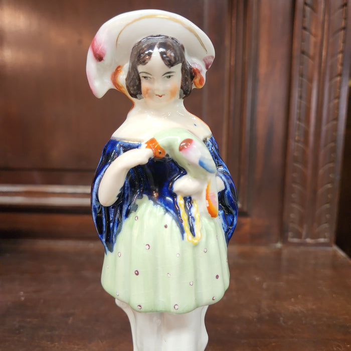 STAFFORDSHIRE GIRL WITH HAT