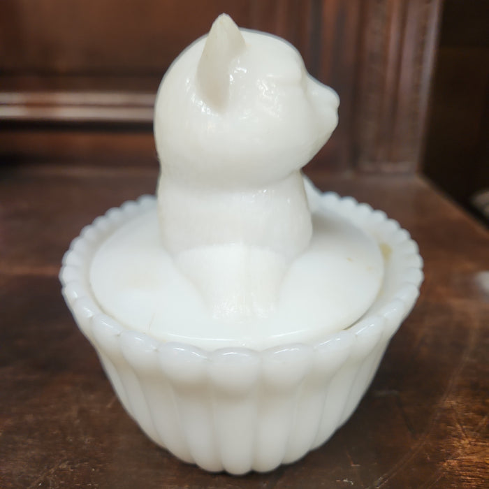 OPALESCENT CAT COVERED DISH