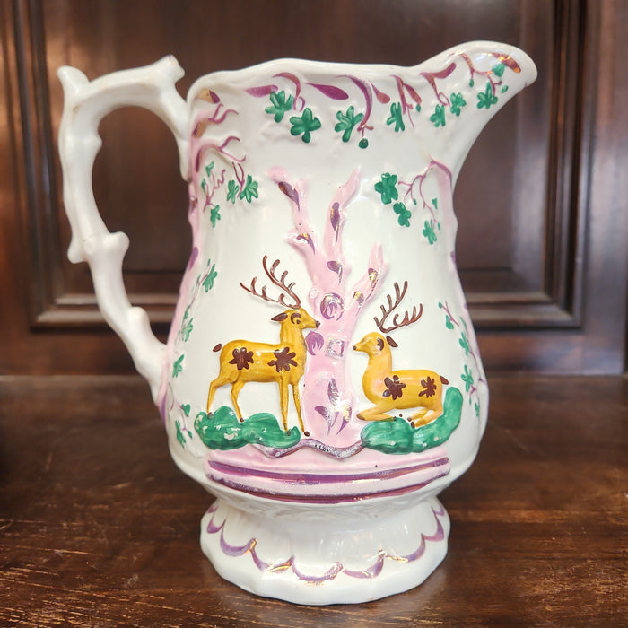 LUSTER STAG & DALMATION PITCHER