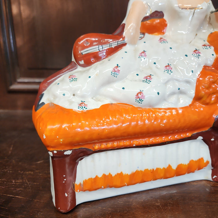 STAFFORDSHIRE RECUMBENT LADY AS FOUND