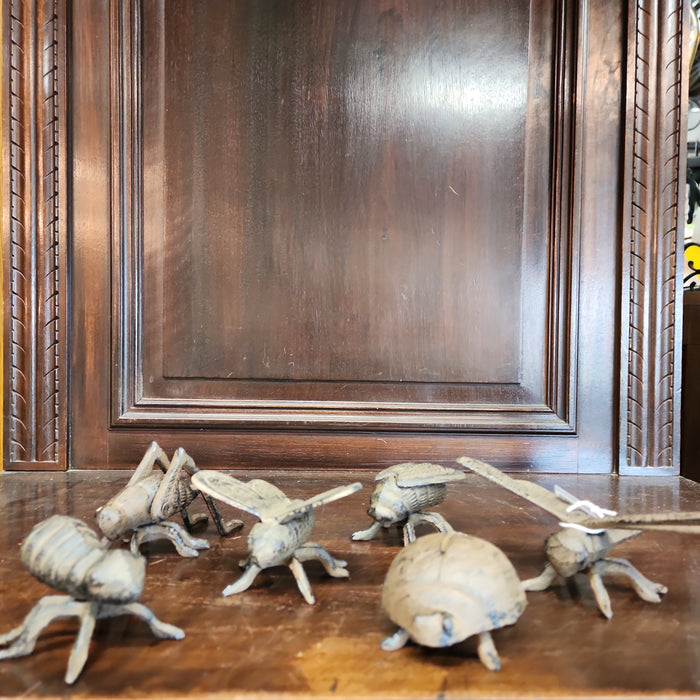 SET OF 3 IRON INSECTS