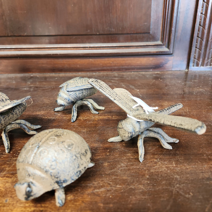 SET OF 3 IRON INSECTS