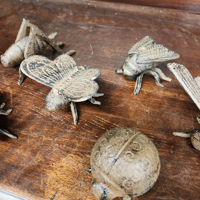 SET OF 3 IRON INSECTS