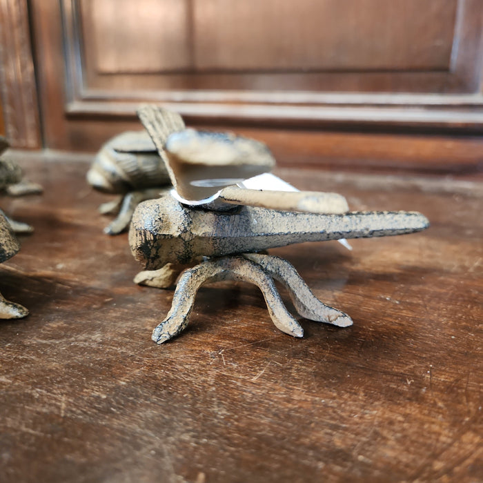 SET OF 3 IRON INSECTS