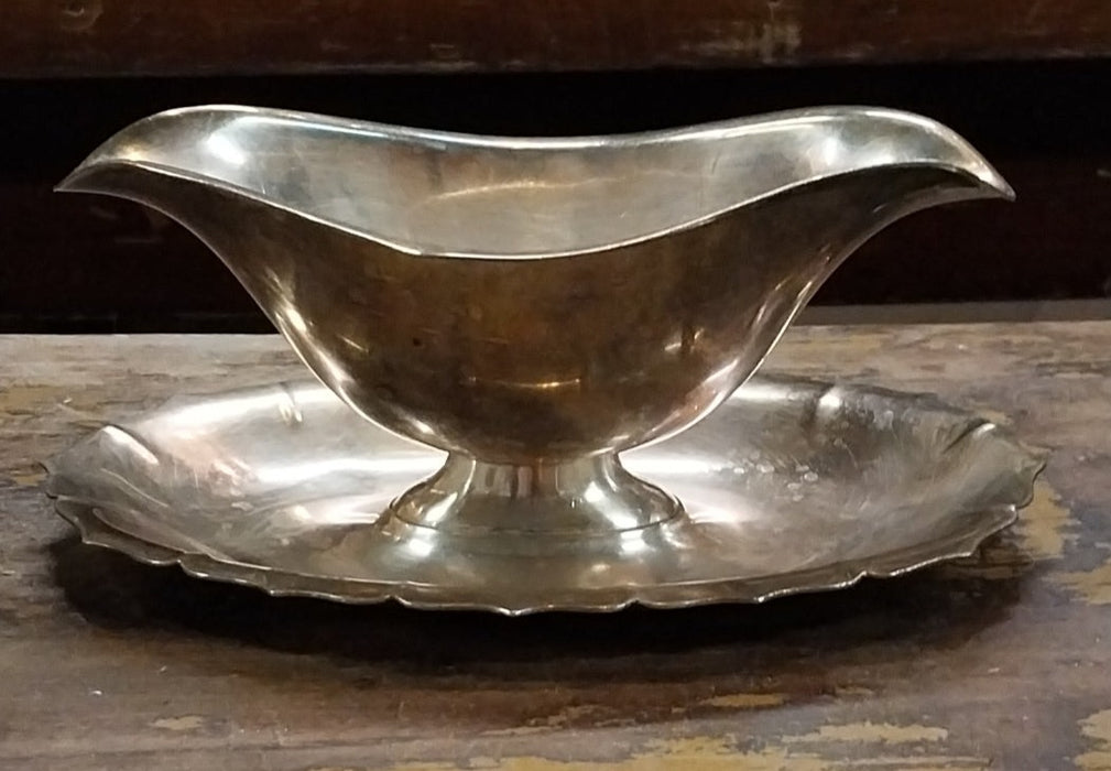 SILVER PLATED GRAVY BOAT