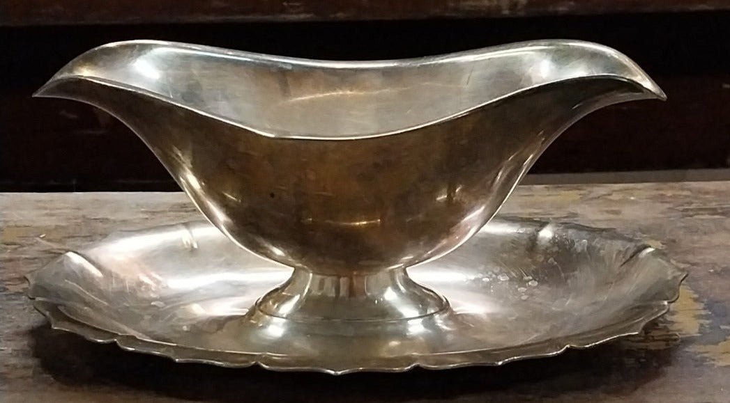 SILVER PLATED GRAVY BOAT