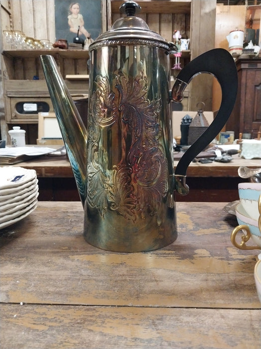 SILVERPLATE EMBOSSED COFFEE POT