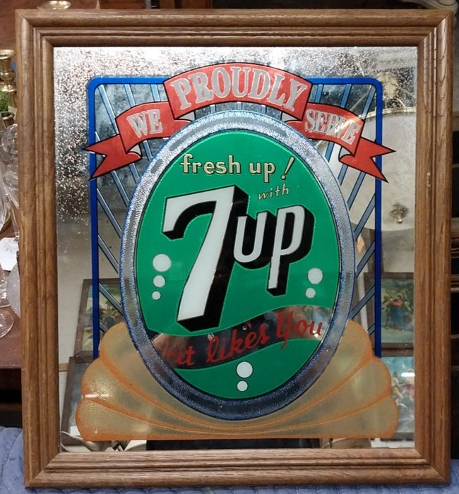 7 UP ADVERTISING MIRROR