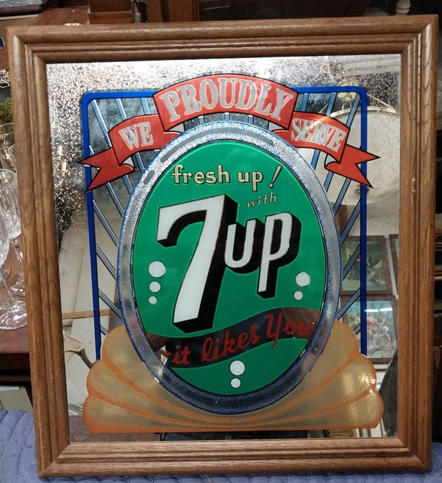 7 UP ADVERTISING MIRROR