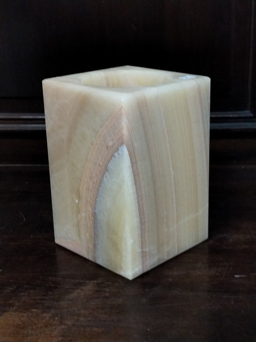 ALABASTER VOTIVE CANDLE COVER