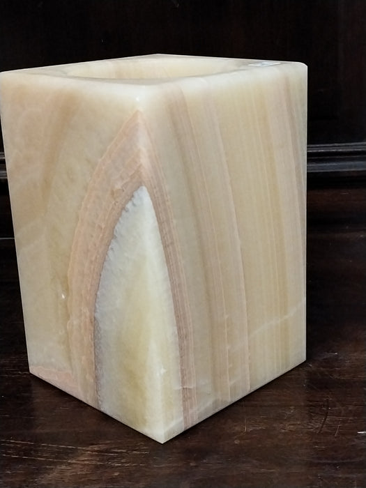 ALABASTER VOTIVE CANDLE COVER
