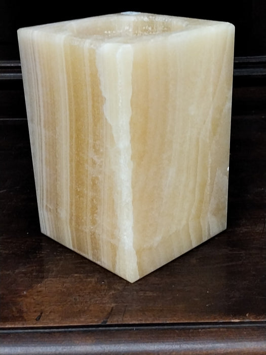 ALABASTER VOTIVE CANDLE COVER