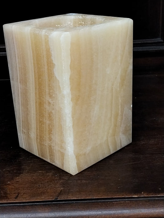 ALABASTER VOTIVE CANDLE COVER