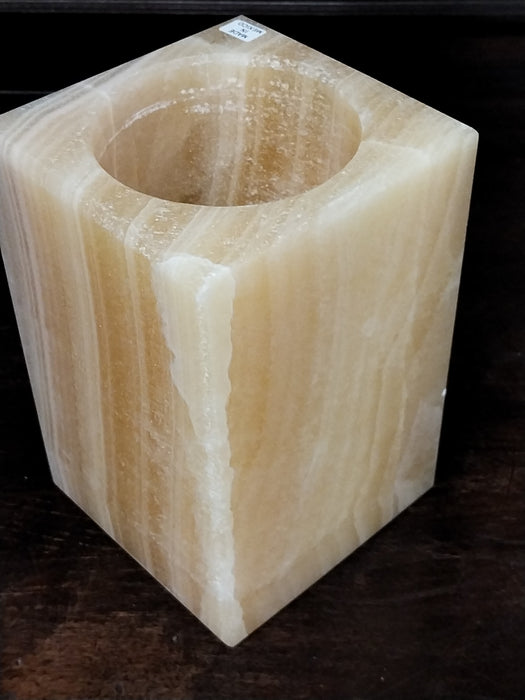 ALABASTER VOTIVE CANDLE COVER
